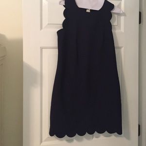 Navy scalloped JCrew dress size 2
