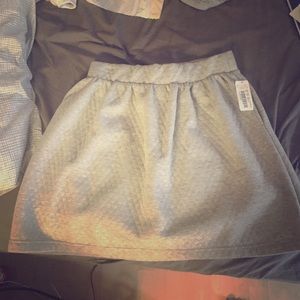 Light grey quilted skirt