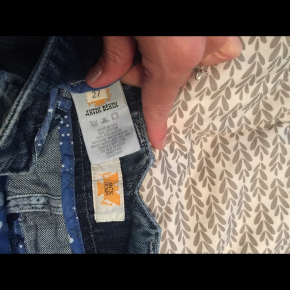 Sz 27 Antik Denim jean mini skirt destroyed look - Picture 3 of 4