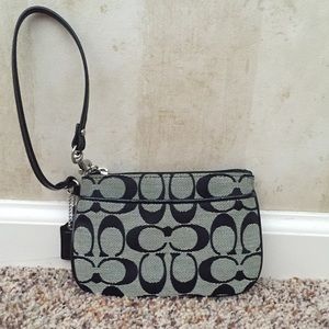 Black Coach Wristlet