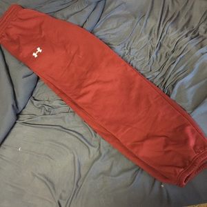 Maroon Under Armour Sweat Pants