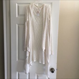 Mossimo crochet duster sweater