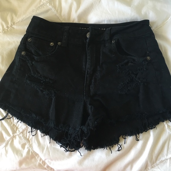 Black high waisted shorts