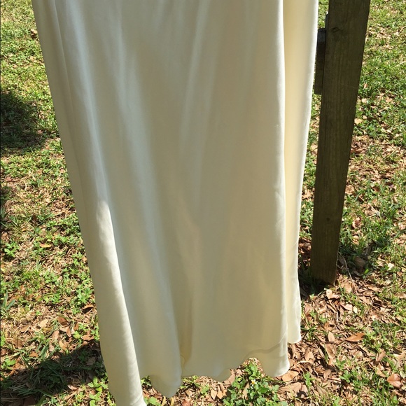 J. Crew ivory halter A-line wedding or rehearsal dinner dress. - Picture 2 of 9