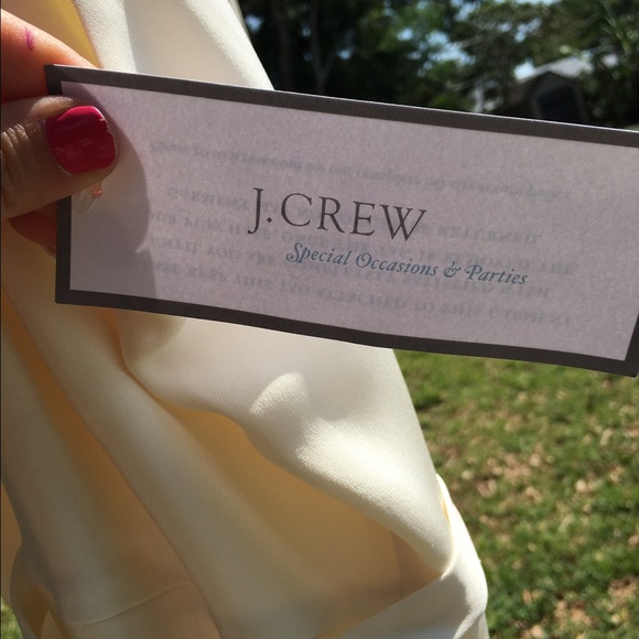 J. Crew ivory halter A-line wedding or rehearsal dinner dress. - Picture 4 of 9