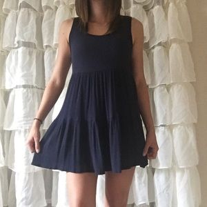 Navy Blue Baby Doll Dress