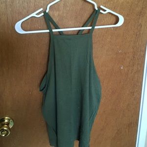 Olive green tank top
