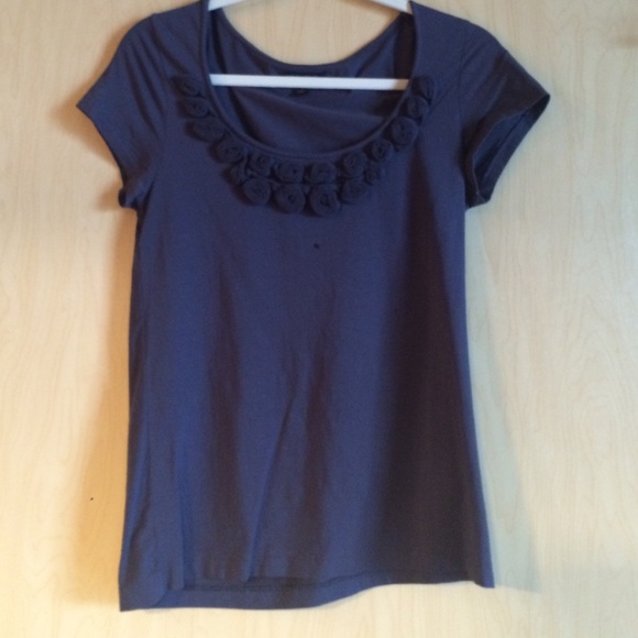 Banana Republic blossom-neck tee