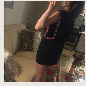 Black Dress With Tribal Sequence!