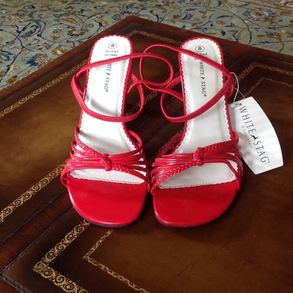 White Stag NWT Red Selena Dress Sling Backs 8M