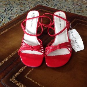 White Stag NWT Red Selena Dress Sling Backs 8M