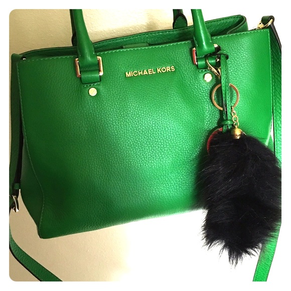 Black foxtail&Tassel Charm/keychain