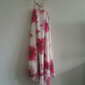 Pink Floral Summer Dress
