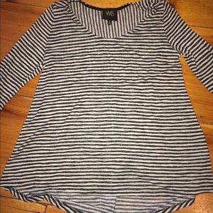 Black and Cream Striped Long Sleeve