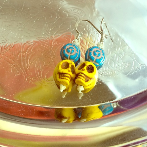 Bright Skull Earrings