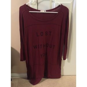 "Lost Without You" Tunic