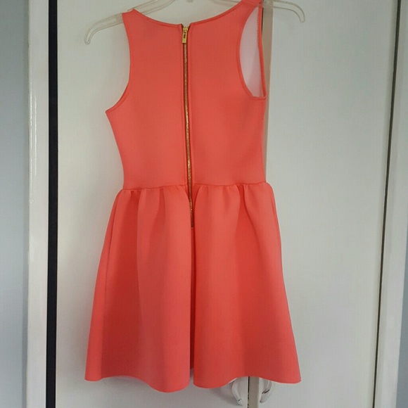 ⚘⚘SOLD⚘⚘ Aqua coral scuba dress - Picture 2 of 2