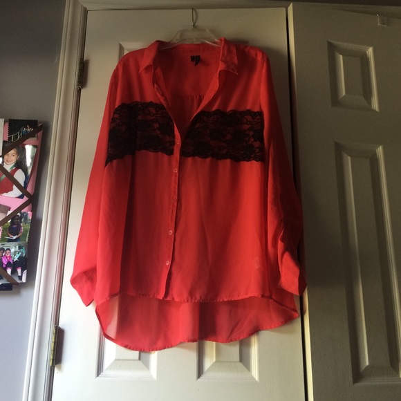 Maurices Sheer Button-up