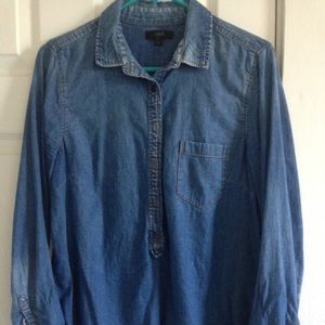 J. Crew Chambray Top