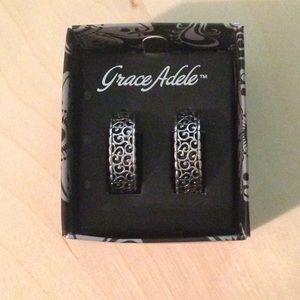 Silver hoop earrings