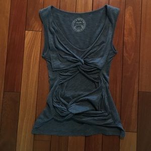 Anthropologie/Deletta Denim Blue Top Size S