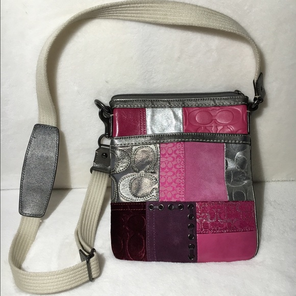 Coach Handbags - Coach patched crossbody purse