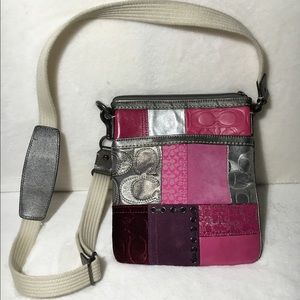 Coach patched crossbody purse