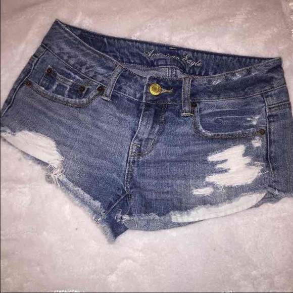 Distressed American eagle shorts