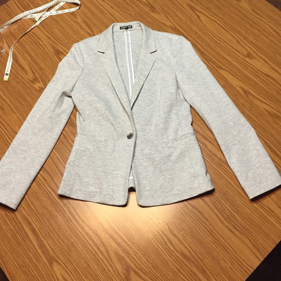 Express Heather Gray Blazer EUC