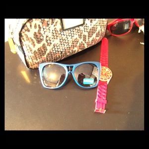 Blue sunglasses