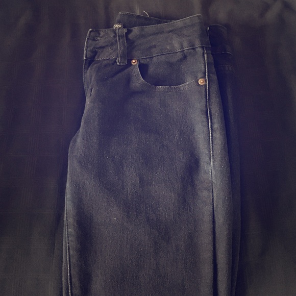 Royal blue black jeans