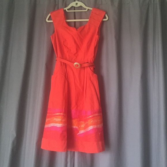 gorgeous orange summer dress