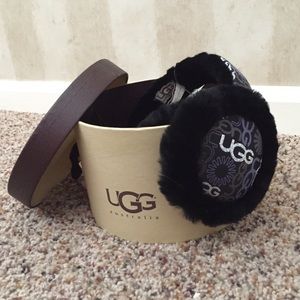 Sparkly Black UGG Holiday Earmuffs