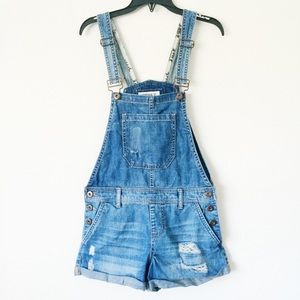 ️Medium Wash Shortalls (Short overalls)