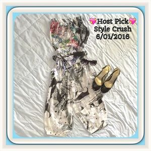 S-twelve Strapless Bling Jumpsuit. NWT.