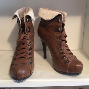 Brown Heeled Boots