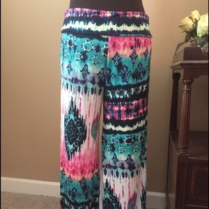 Abstract palazzo pants