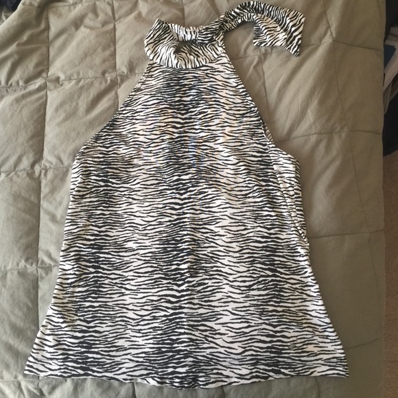 Zebra Print Halter