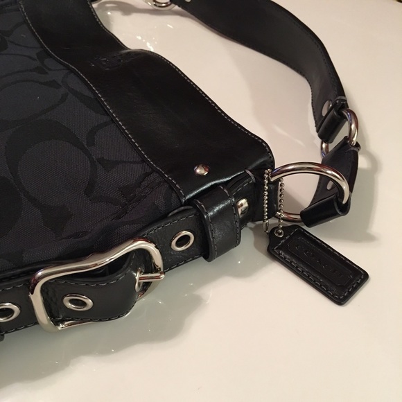 Authentic Black Coach Zoe Hobo - Picture 2 of 4