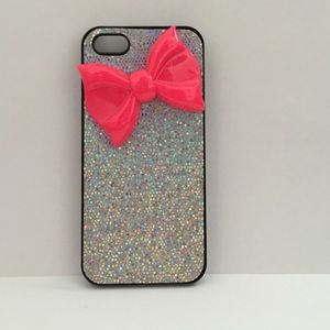 Sparkly Pink Bow Case for iPhone 5/5s