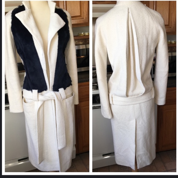 Stunning unique coat with fur - Picture 3 of 8