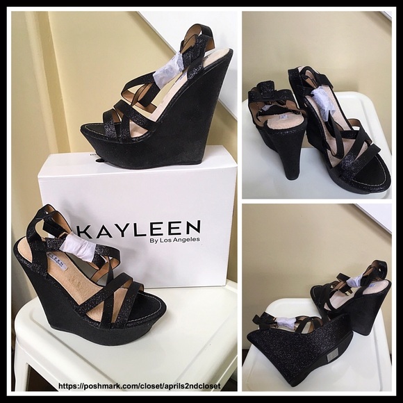 ❌SOLD❌WEDGE SANDALS Ankle Strap Platform Heels - Picture 8 of 8