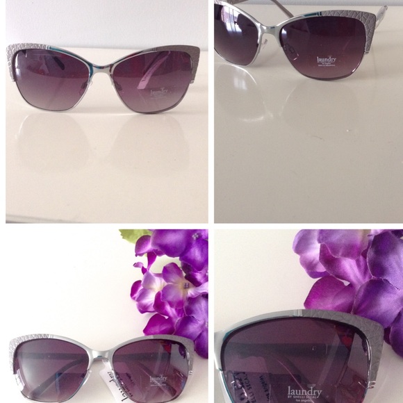 Exclusive Retro Pointed Chrome Cat Eye Shades - Picture 2 of 4