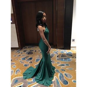 Emerald Green Custom Made Prom Dress