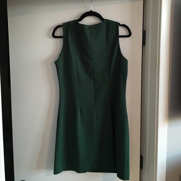 Dark green emerald dress