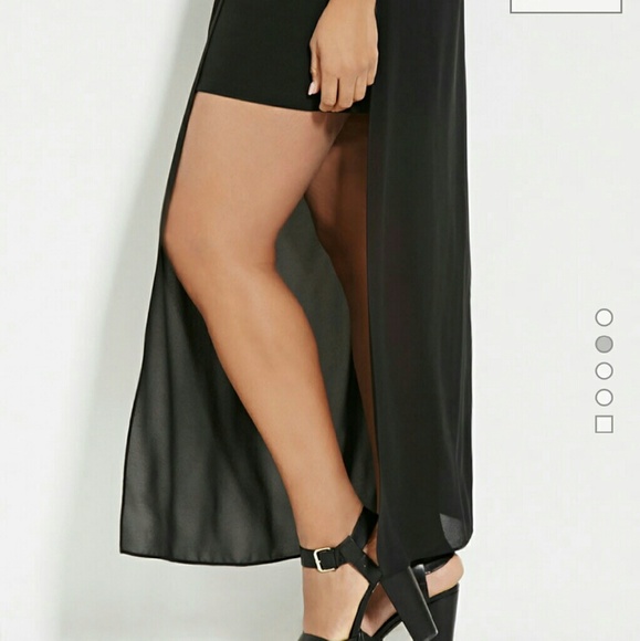 F21 Plus Black Mini Skirt - Picture 3 of 4