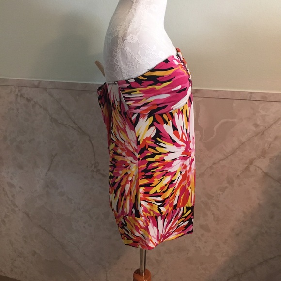 Colorful Gem Embellished Tube Top Large - Picture 3 of 4