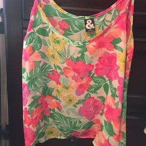 Flowery tank top