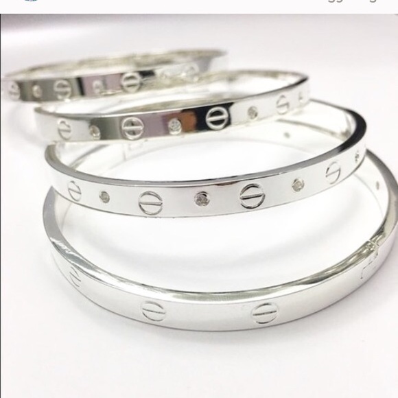 Wila Jewelry - Crystal screw bangle bracelet