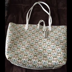Charming Charlie reversible butterfly tote.